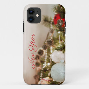 Funda Para iPhone 11 Pinecona marrón - Navidades baudibles blancos estu
