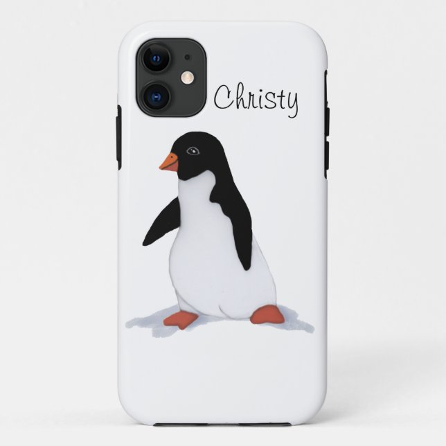 Funda De Case-Mate Para iPhone Pingüino (Reverso)