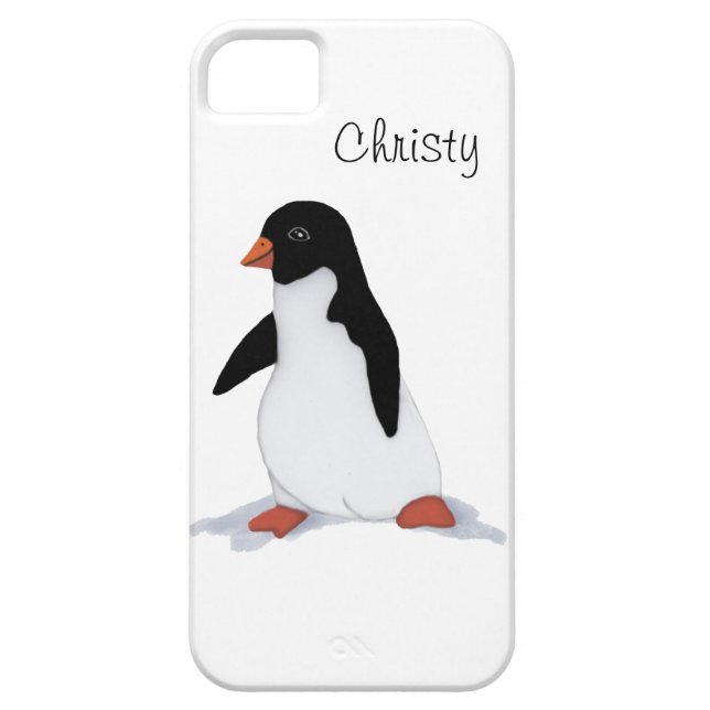 Funda De Case-Mate Para iPhone Pingüino (Atrás)