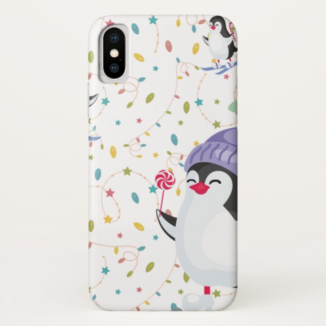 Funda De Case-Mate Para iPhone Pingüino (Reverso)