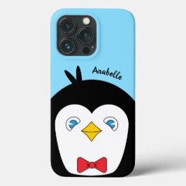Funda Para iPhone 13 Pro Pingüino Adorable