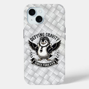 Funda Para iPhone 15 Pingüino Aviador