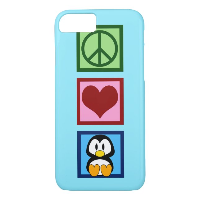 Funda De Case-Mate Para iPhone Pingüino Azul (Reverso)