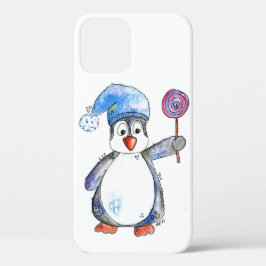 Funda Para iPhone 12 Pingüino caprichoso y chiflado