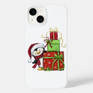Funda Para iPhone 14 De Case-Mate Pingüino con regalos - Decoración divertida festiv