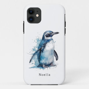 Funda Para iPhone 11 pingüino de color azul