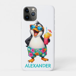 Funda Para iPhone 11 Pro Pingüino de viaje