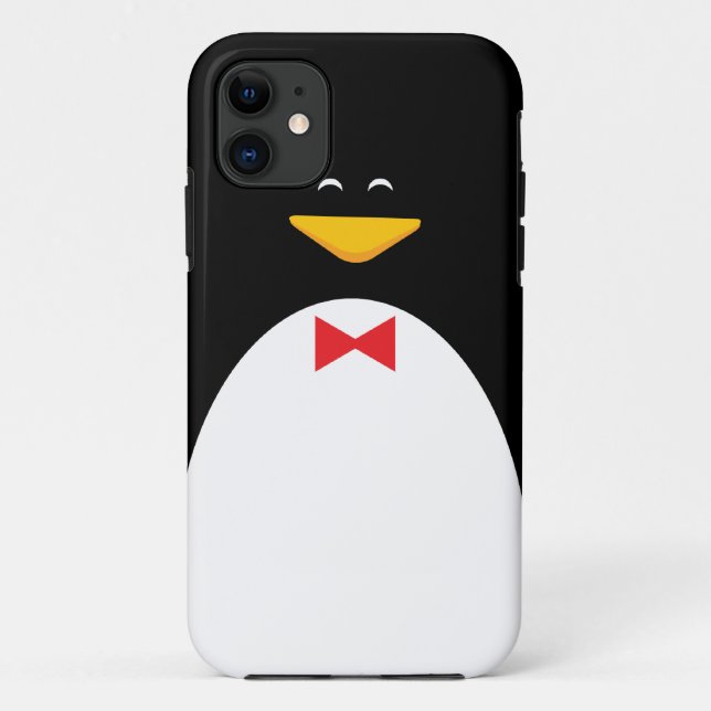 Funda De Case-Mate Para iPhone Pingüino feliz (Reverso)
