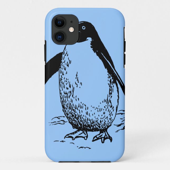Funda De Case-Mate Para iPhone Pingüino feliz (Reverso)