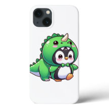 Pingüino Kawaii disfrazado de chino