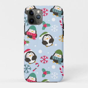 Funda Para iPhone 11 Pro Pingüino navidad