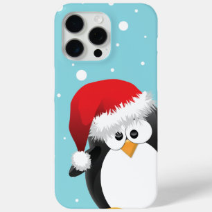 Funda Para iPhone 15 Pro Max Pingüino Navidades