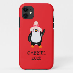 Funda Para iPhone 11 Pingüino Navidades burdos y personalizados en Gorr