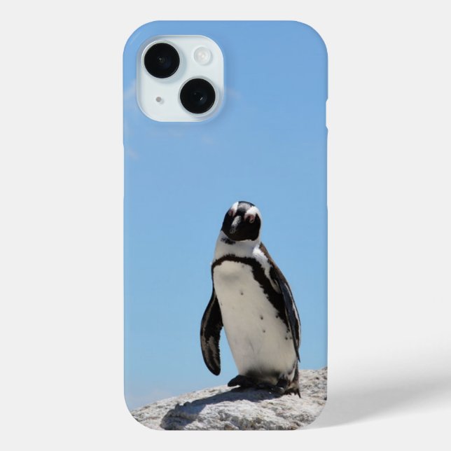 Funda De Case-Mate Para iPhone Pingüino Único (Reverso )