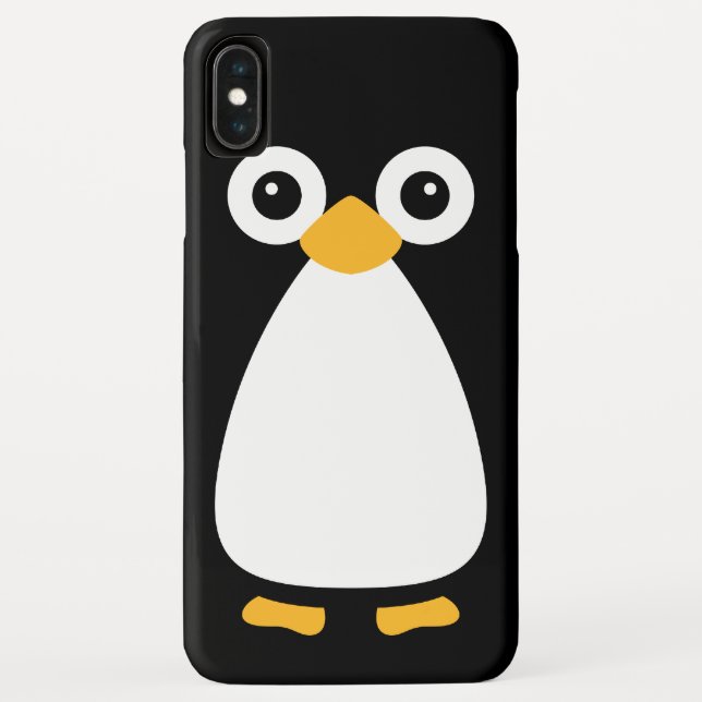Funda De Case-Mate Para iPhone Pingüino vectorial (Reverso)