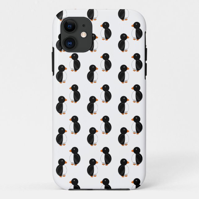 Funda De Case-Mate Para iPhone Pingüinos blancos (Reverso)