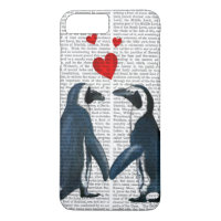Pingüinos con corazón de amor