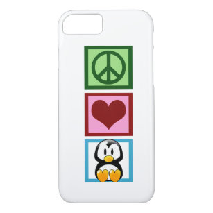 Funda Para iPhone 8/7 Pingüinos de amor por la paz