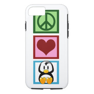 Funda Para iPhone 8/7 Pingüinos de amor por la paz