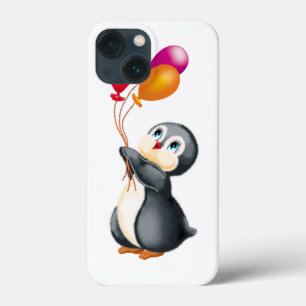 Funda Para iPhone 13 Mini pingüinos en la Antártida