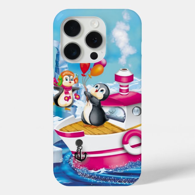 Funda De Case-Mate Para iPhone pingüinos en la Antártida (Reverso )