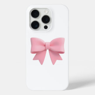 Funda Para iPhone 15 Pro Pink Bow Phone Case 🎀
