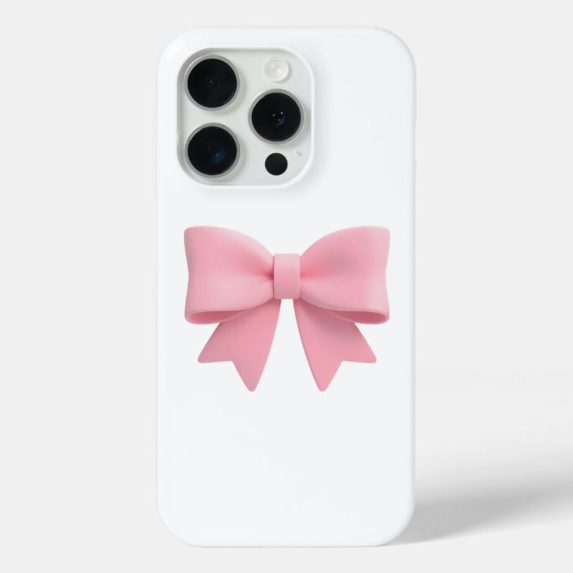 Funda De Case-Mate Para iPhone Pink Bow Phone Case 🎀 (Reverso )