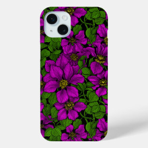 Funda Para iPhone 15 Mini Pink Clematis