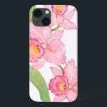 Funda Para iPhone 13 Pink Exotic Watercolor Flowers<br><div class="desc">Pink Exotic Watercolor flowers Artist: Tim OToole</div>
