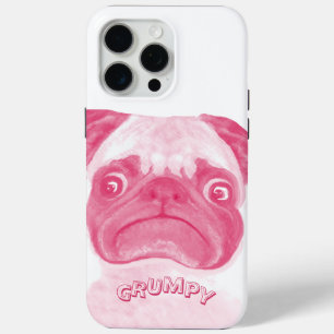 Funda Para iPhone 15 Pro Max PINK Grumpy Puggy personalizado