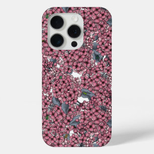 Funda Para iPhone 15 Pro Pink Lilac Garden