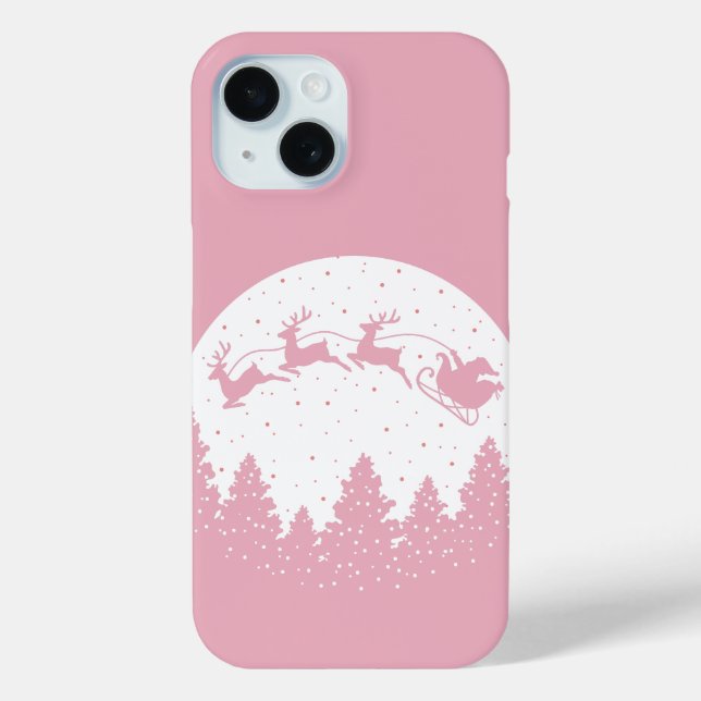 Funda De Case-Mate Para iPhone Pink Magic Christmas (Reverso )