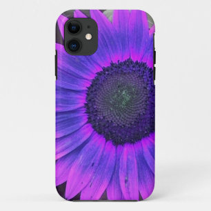 Pink N Purple Sunflower iPhone 5 funda