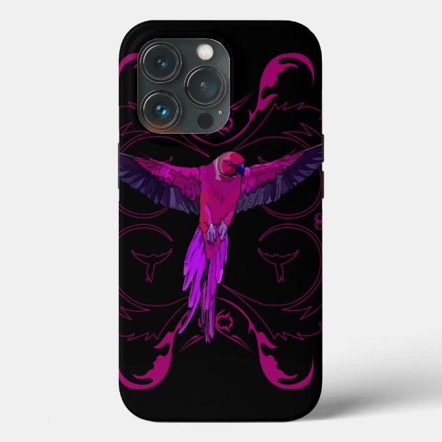 Funda De Case-Mate Para iPhone Pink Parrot (Reverso )
