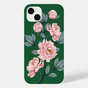 Funda Para iPhone 14 Plus De Case-Mate Pink Peonies Flores acuarela Floral