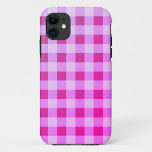 Funda Para iPhone 11 Pink Plaid Gingham