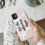 Funda Para iPhone 11 Pink positivo vamos al mapa mundial de aventuras<br><div class="desc">Pink positivo vamos al mapa mundial de aventuras</div>