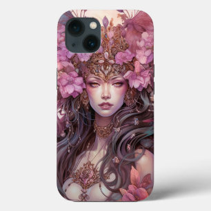 Funda Para iPhone 13 Pink Purple Fairy Queen Fantasy Art