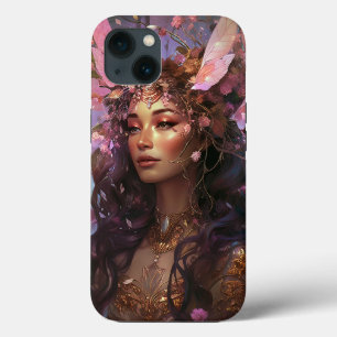 Funda Para iPhone 13 Pink Purple Fairy Queen Fantasy Art