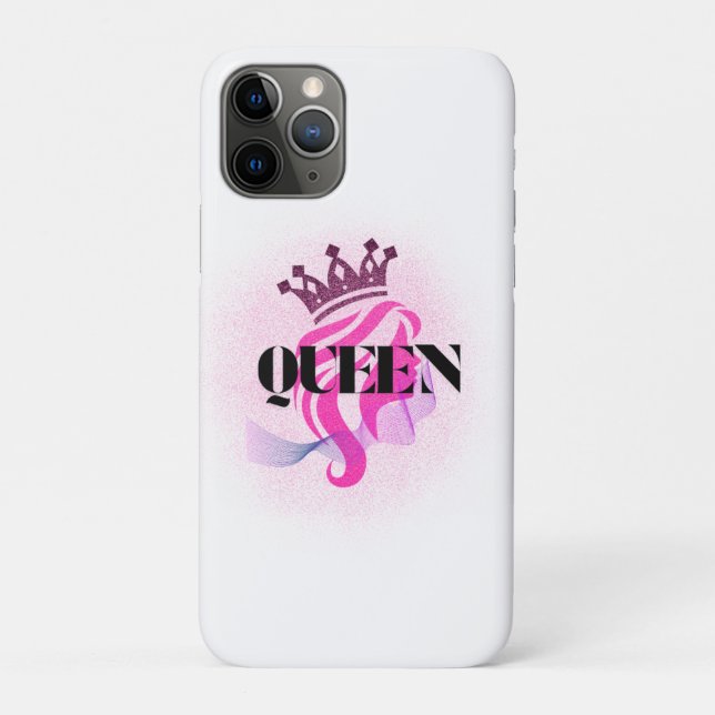 Funda De Case-Mate Para iPhone Pink Queen Crown Design – Confident Feminine Power (Reverso)