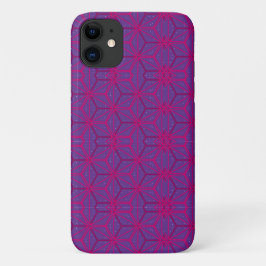 Funda Para iPhone 11 Pink retro geometric pattern 