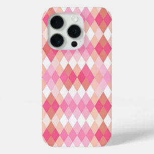 Funda Para iPhone 15 Pro Pink Rhombus
