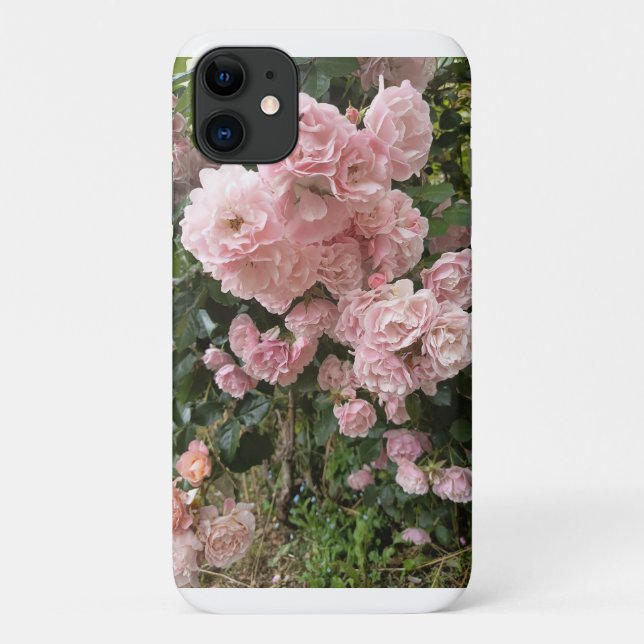 Funda De Case-Mate Para iPhone Pink Rose Blossom Floral iPhone 11 Case (Reverso)