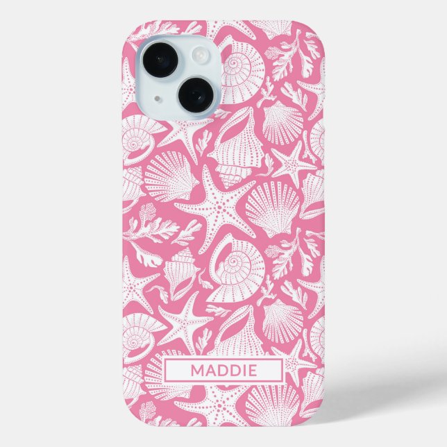 Funda De Case-Mate Para iPhone Pink Shells Personalized (Reverso )