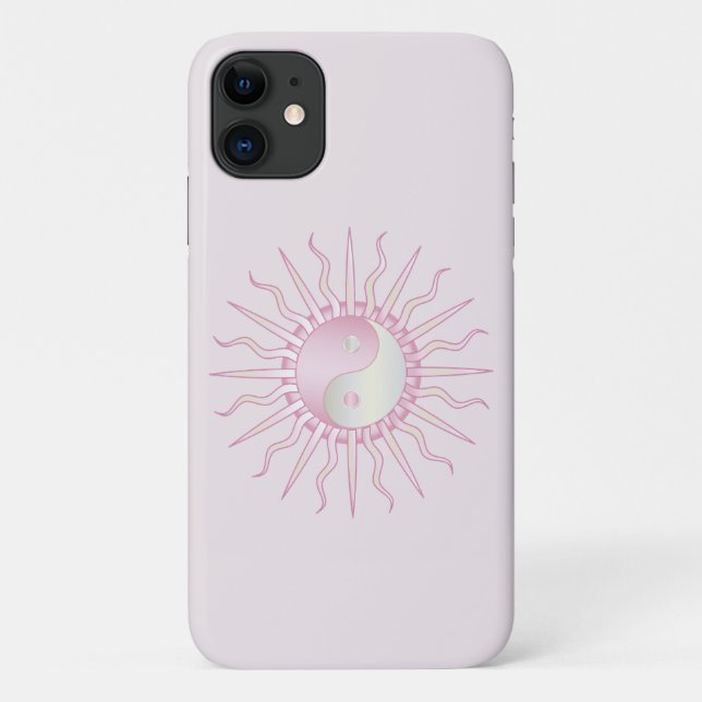 Funda De Case-Mate Para iPhone Pink Starburst Yin Yang (Reverso)