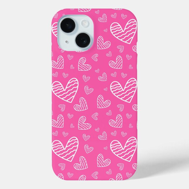 Funda De Case-Mate Para iPhone Pink Valentines (Reverso )