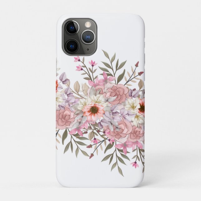 Funda De Case-Mate Para iPhone Pink Wedding Bouquet (Reverso)