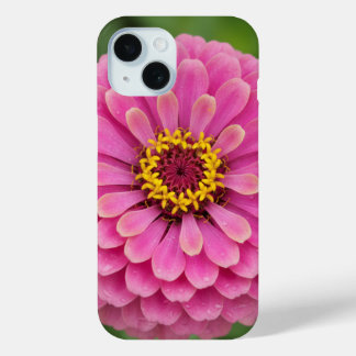 Funda Para iPhone 15 Pink zinnia - floral