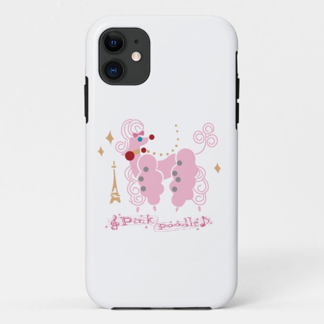 Funda De Case-Mate Para iPhone ♪Pinkpoodle♪ (Reverso)