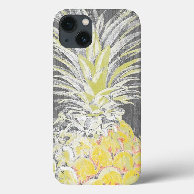 Funda De Case-Mate Para iPhone Pinneapple amarillo tropical (Reverso)